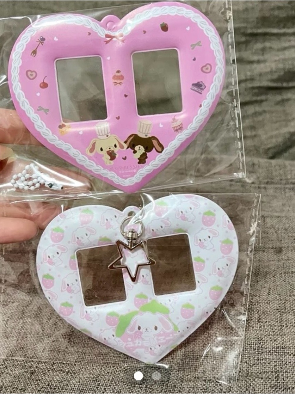 2 pc Sugar Bunnies photocard holder bundle